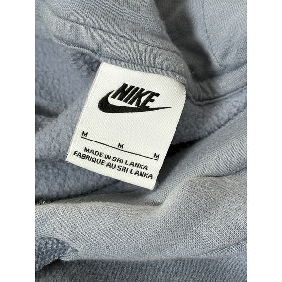 Nike Sportswear Club Fleece Hoodie Men's M Slate Blue Pullover Swoosh BV2654-493 - Picture 3 of 5